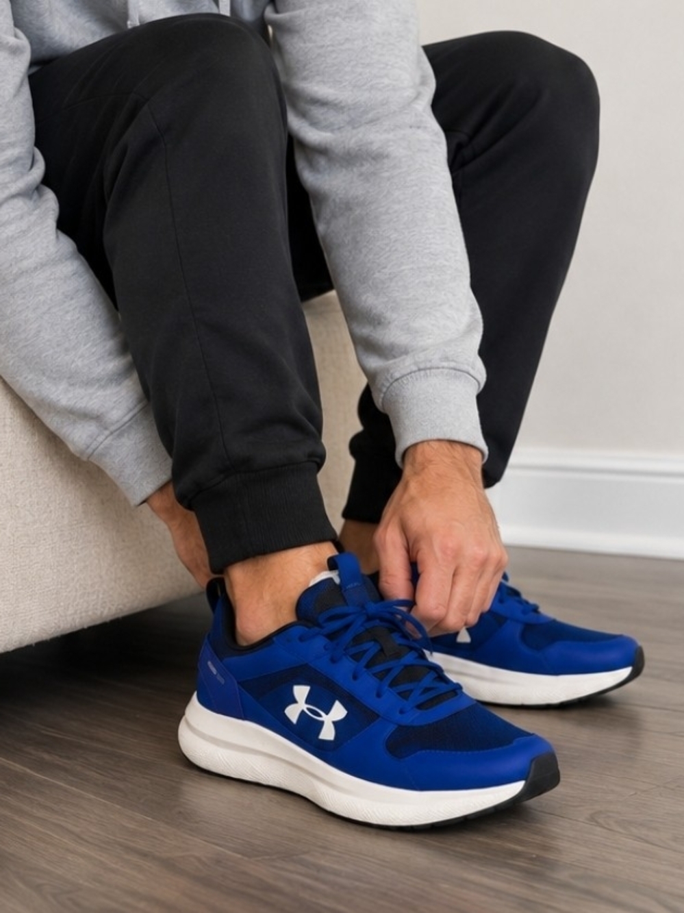 Under Armour Men's Royal Blue Lace-Up Sneakers